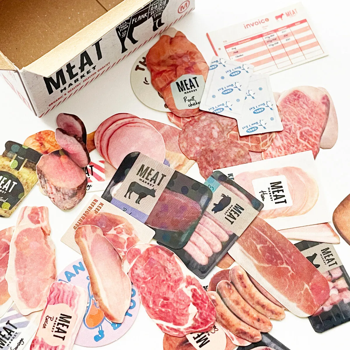 Haco Stickers Box of Seal Stickers [Meat]