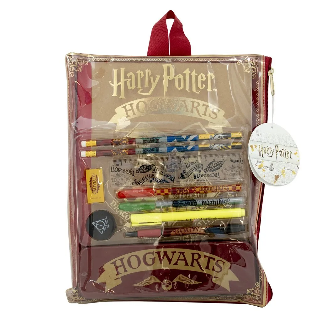 Harry Potter Hogwarts Bumper Stationery Wallet A4 Notebook Pencil Case Set