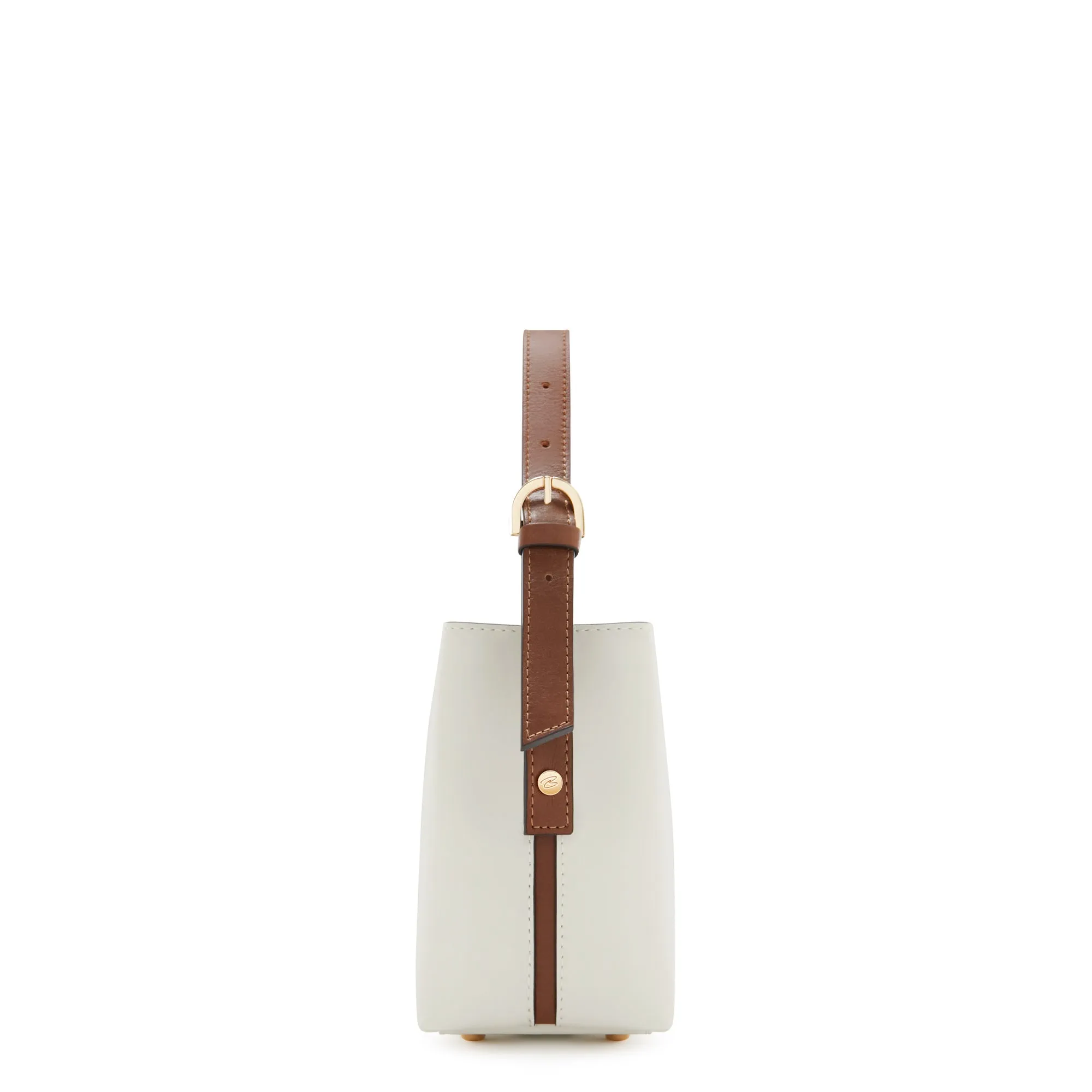 Honoré Adriane Mini white leather handbag calfskin leather