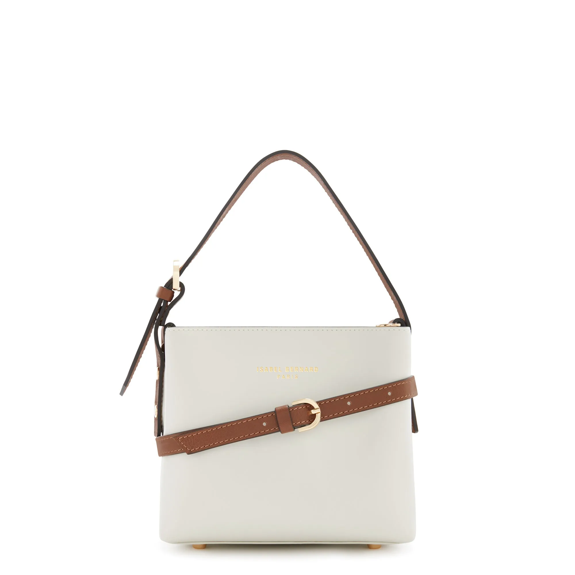 Honoré Adriane Mini white leather handbag calfskin leather