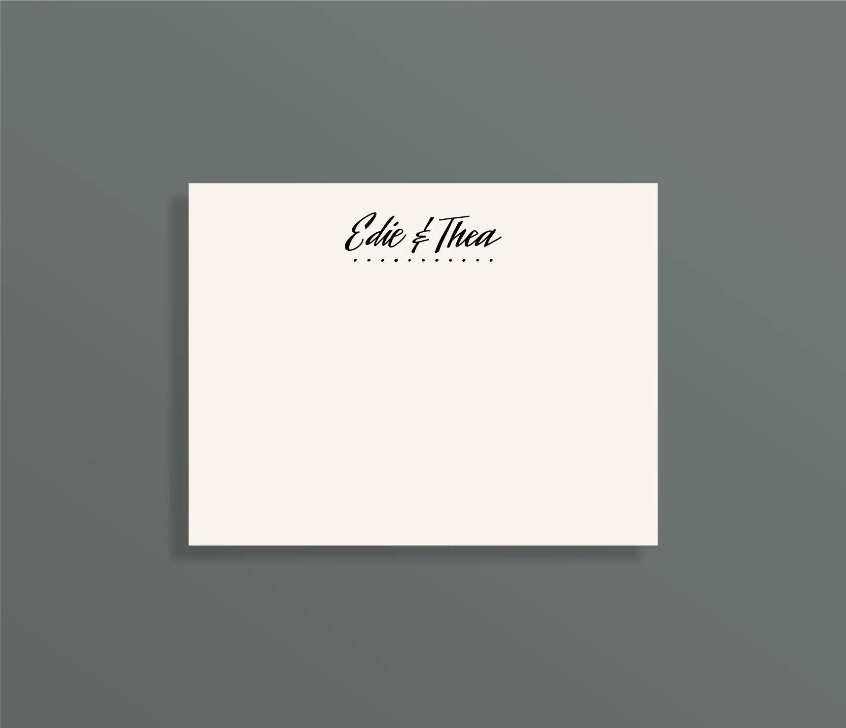 Huron Custom Letterpress Stationery Suite