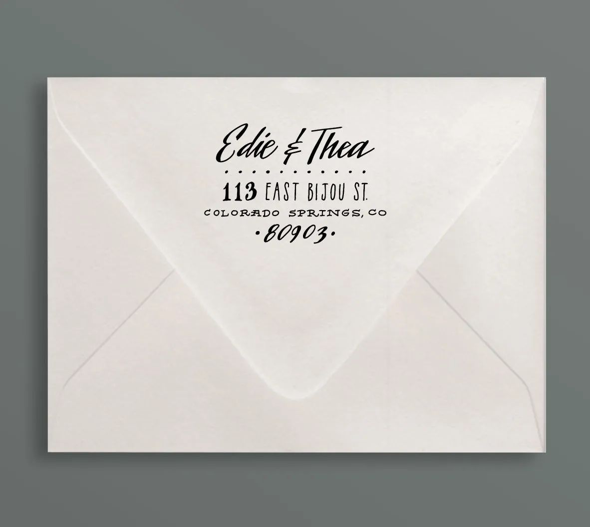 Huron Custom Letterpress Stationery Suite