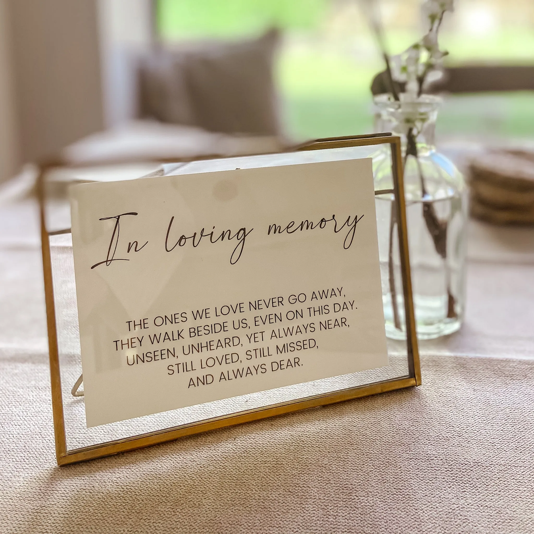 In Loving Memory - A6 Wedding Print