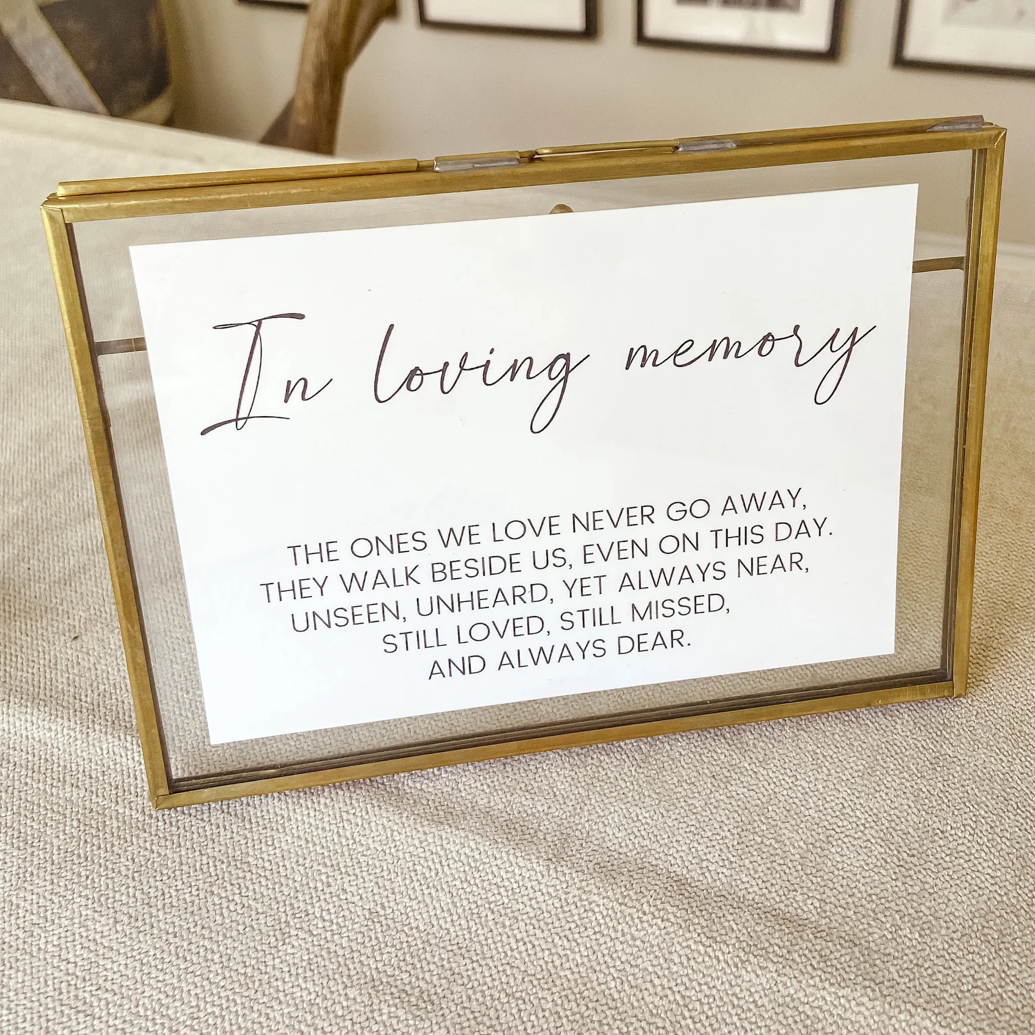 In Loving Memory - A6 Wedding Print