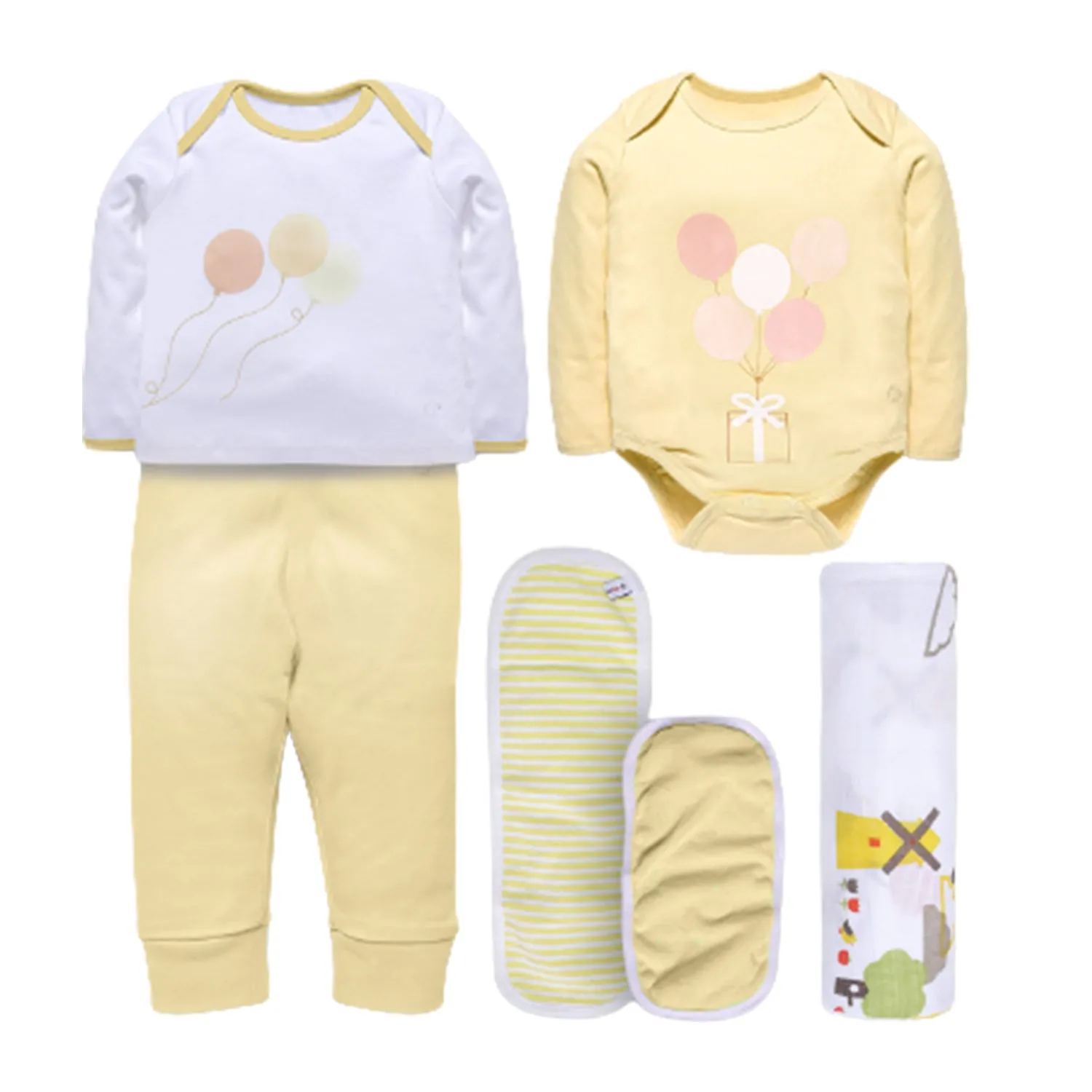 Infant Essentials Gift Set A - 6Pcs - Yellow