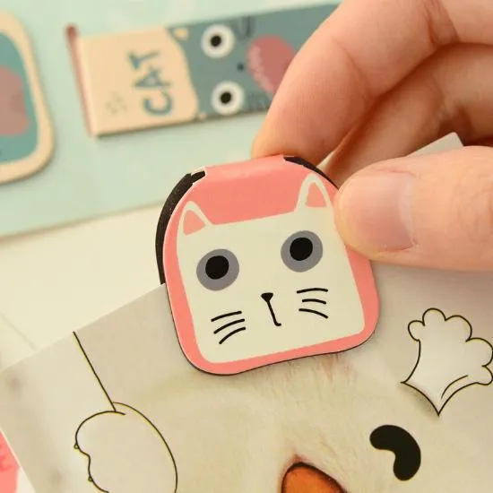 Kawaii Kitty Bookmark / Magnet ( 2pcs set)