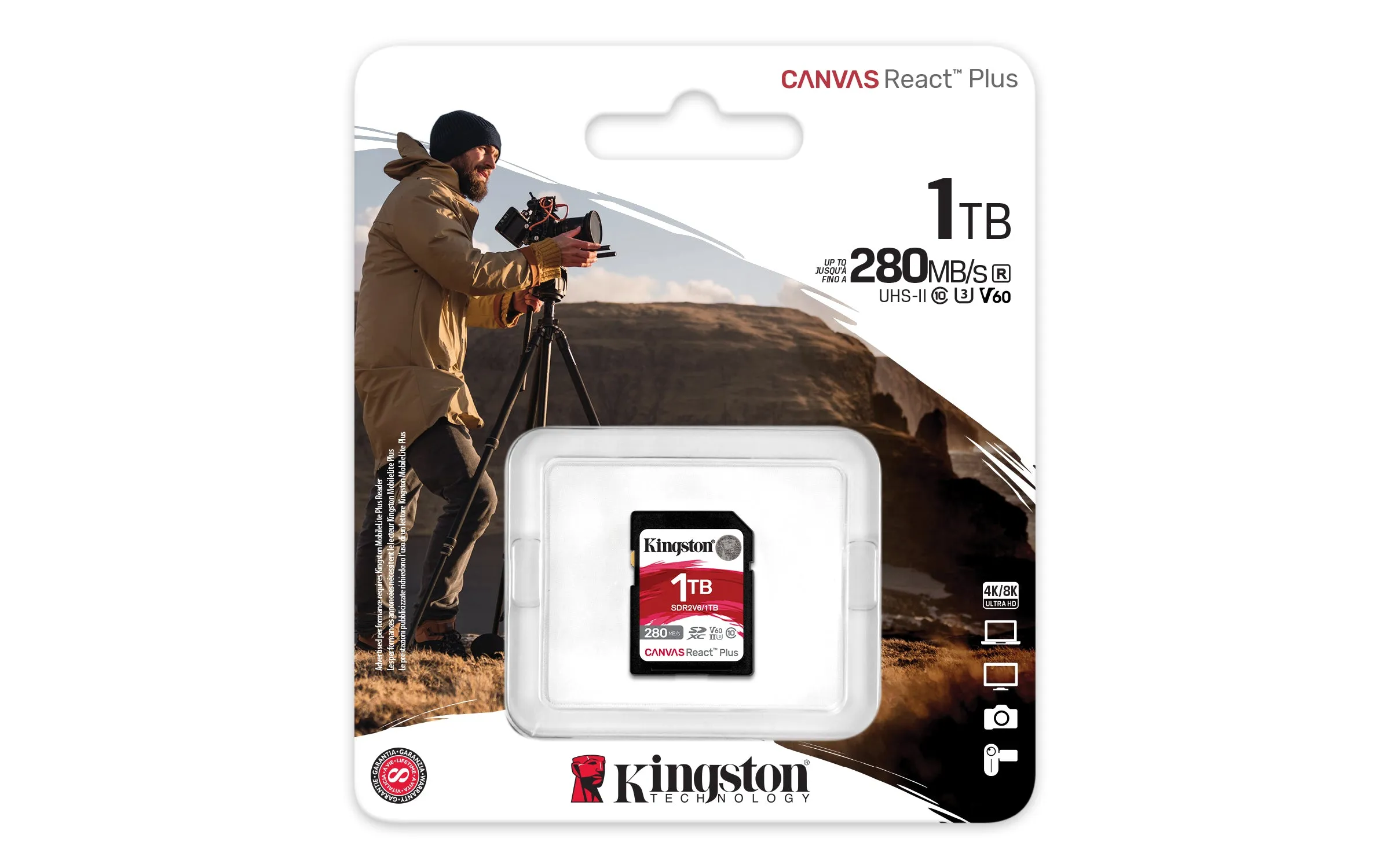 Kingston Canvas React Plus - Flash Memory Card - 1 Tb - Sdxc Uhs-Ii