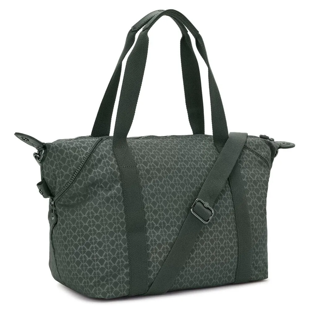 Kipling Art tote bag, light green/dark green