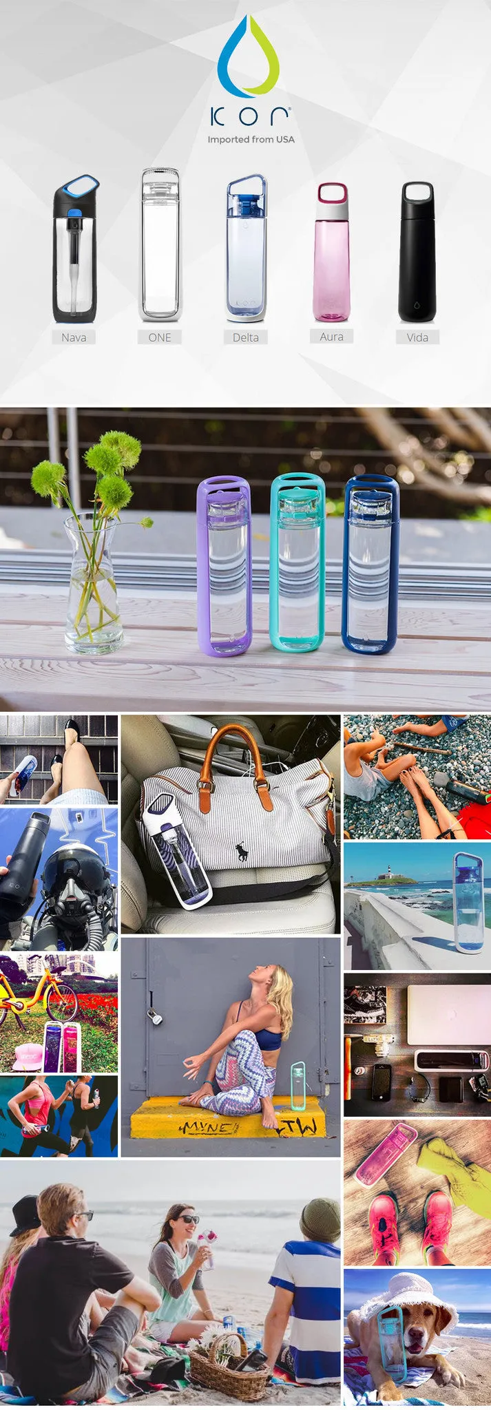 KOR Aura Water Bottle 750mL