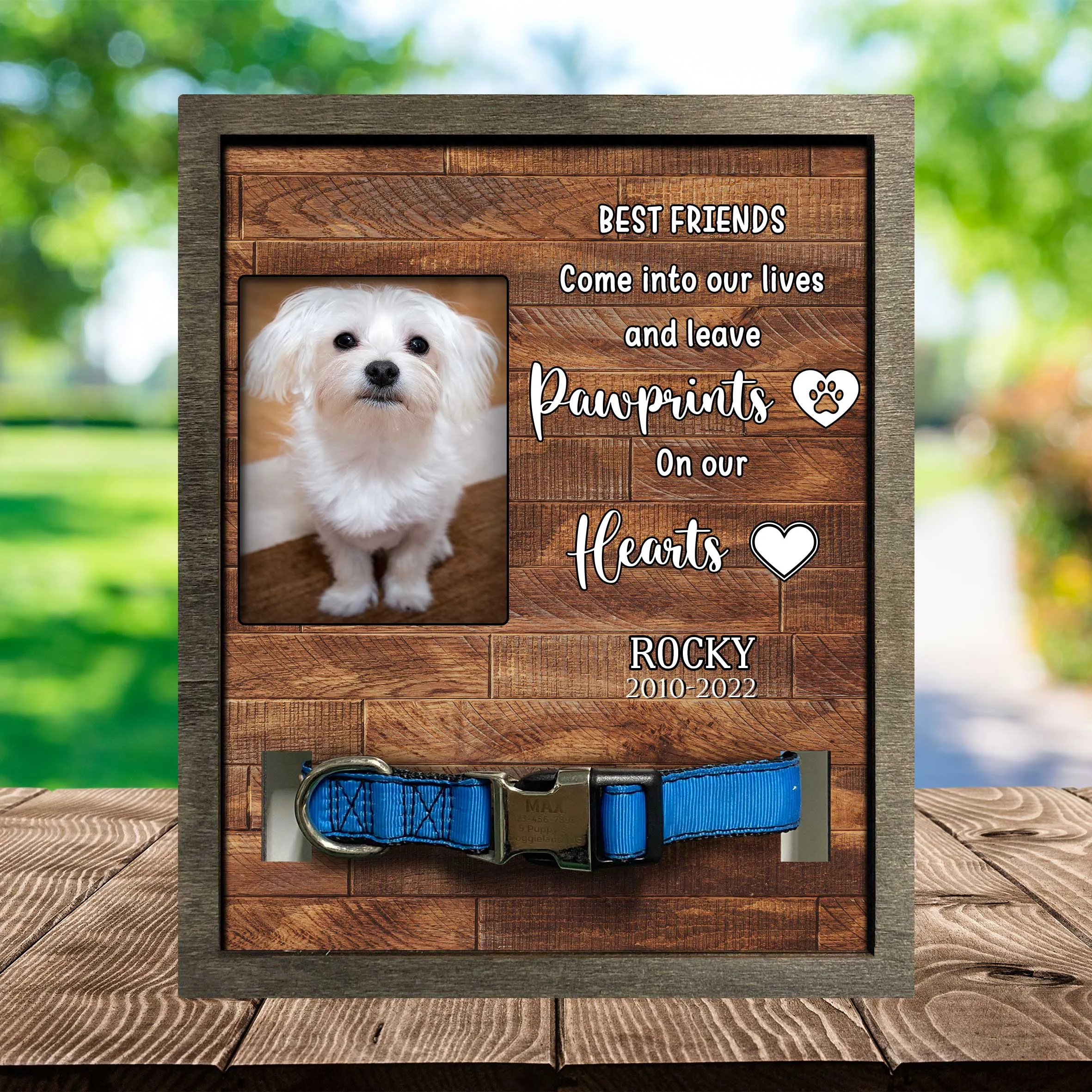 Lost Of Maltese Dog Keepsake, Memorial Dog Picture Frame For Maltese's Death