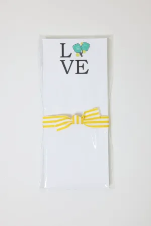 Love Pickleball Skinnie Notepad