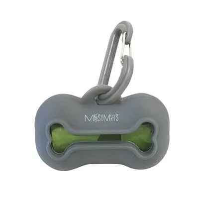 Messy Mutts Dog Wastebag Holder - Grey