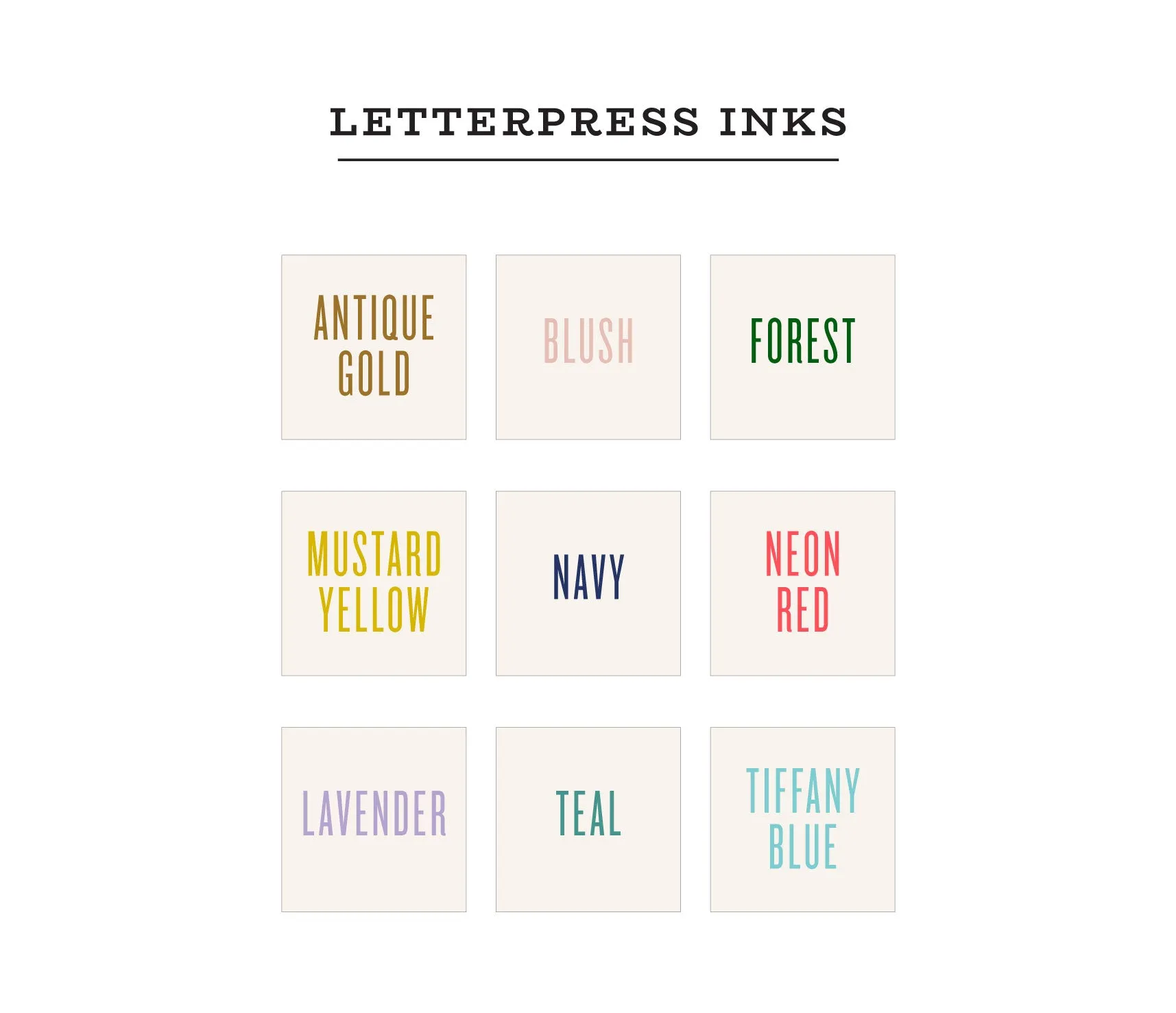 Monograph Custom Letterpress Stationery