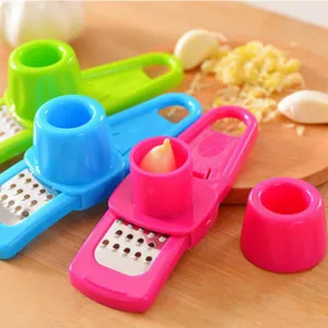 Multifunctional Ginger Garlic Press Grinding Grater Planer Slicer Mini Cutter Kitchen Cooking Gadgets Tools Utensils Accessories