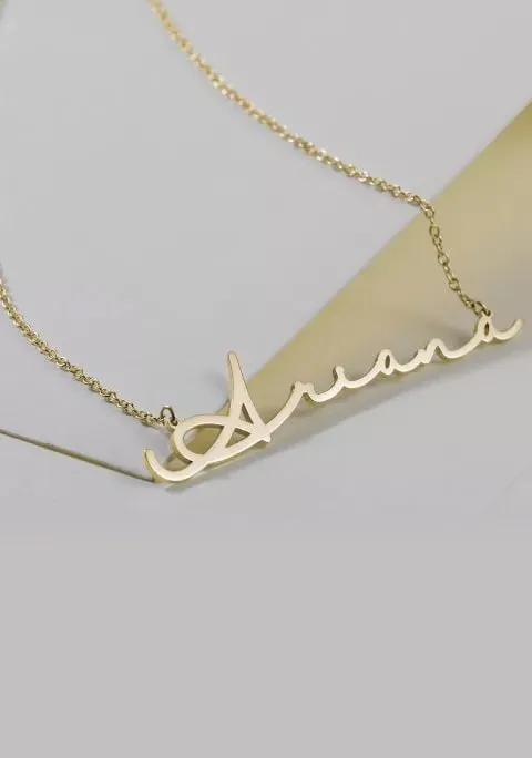 Name Necklace Personalized 925 Sterling Silver Cursive Dainty Custom Personalized Jewelry KESLEY