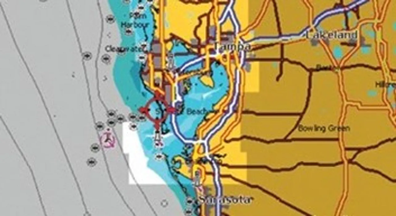 Navionics   Plus Charts - 3 coverage areas