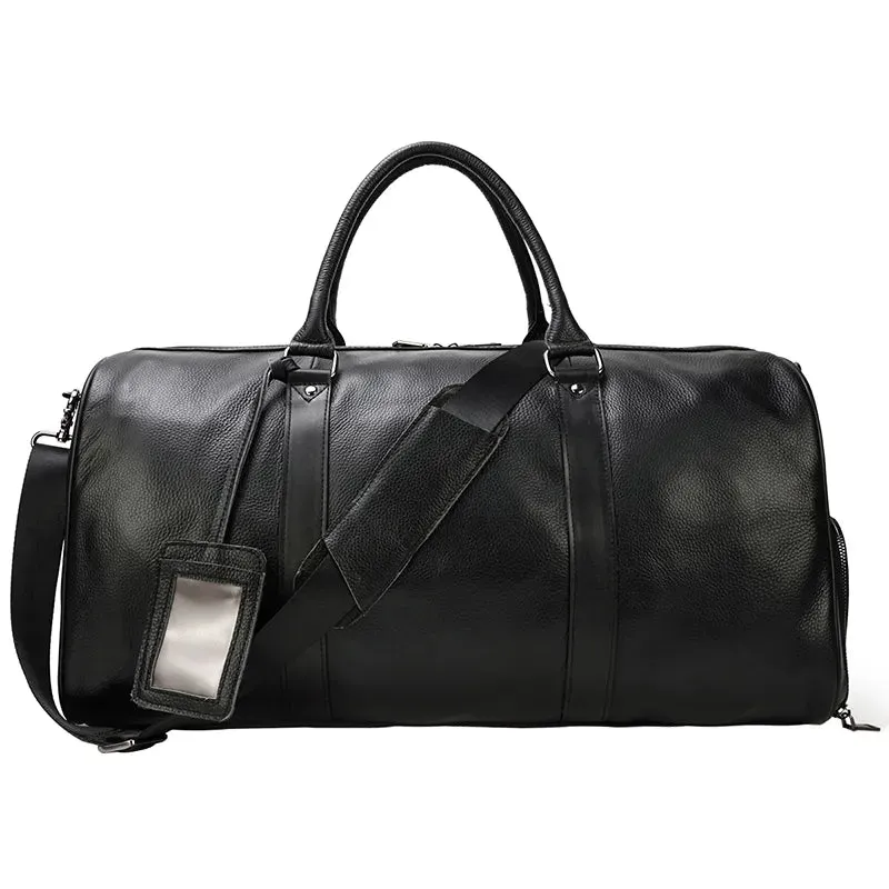 Newsbirds Leather Travel Bag: Vintage Elegance for Stylish Journeys