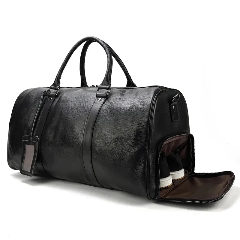 Newsbirds Leather Travel Bag: Vintage Elegance for Stylish Journeys