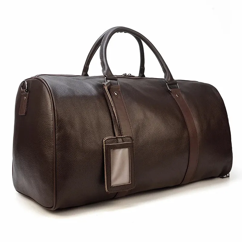 Newsbirds Leather Travel Bag: Vintage Elegance for Stylish Journeys