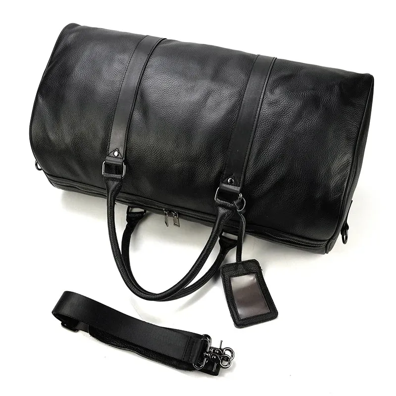 Newsbirds Leather Travel Bag: Vintage Elegance for Stylish Journeys