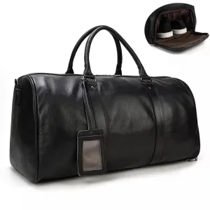 Newsbirds Leather Travel Bag: Vintage Elegance for Stylish Journeys