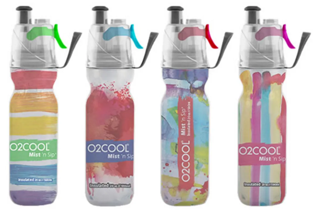 O2COOL ArcticSqueeze® Insulated Mist 'N Sip WaterColor 20oz *Limited Edition*