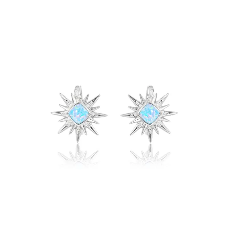 Opal Art Deco Hoku Earrings