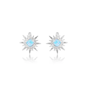 Opal Art Deco Hoku Earrings