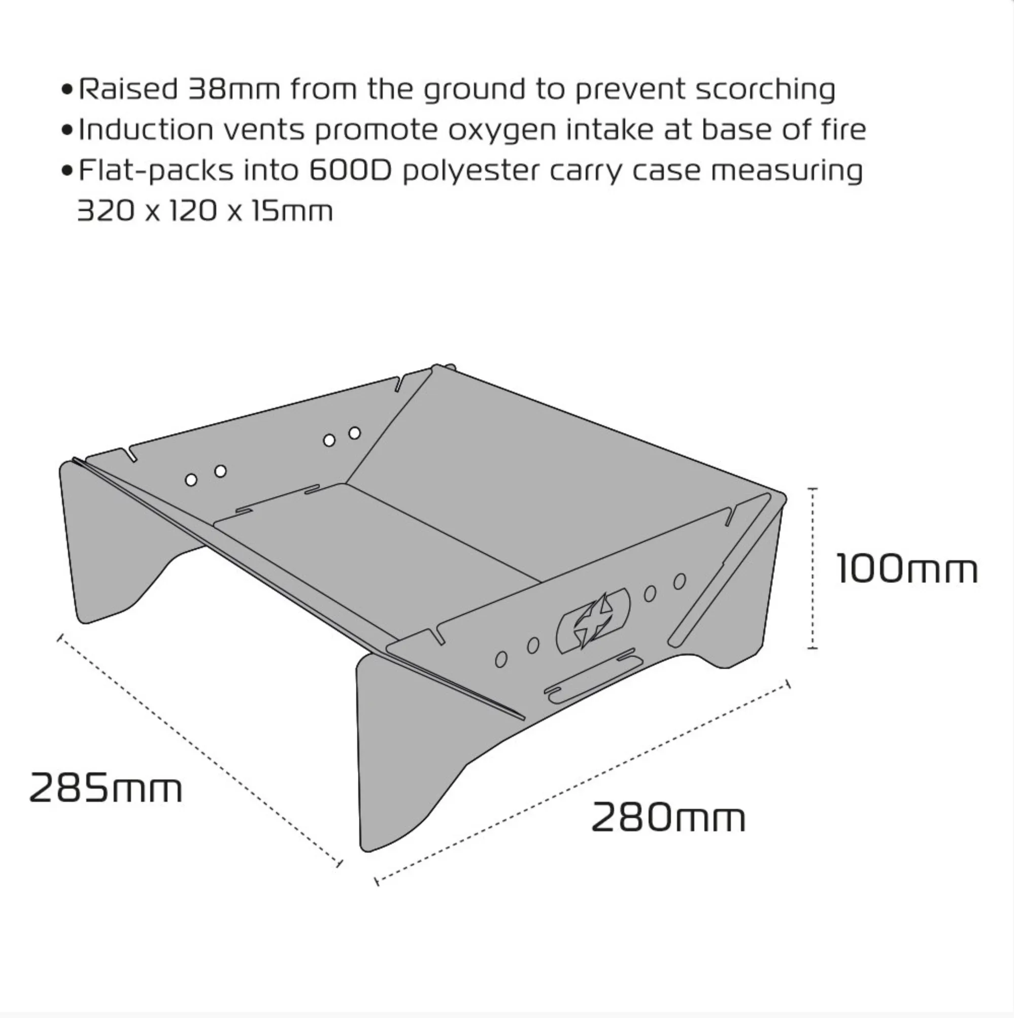 Oxford Rally Firepit & Camping Grill