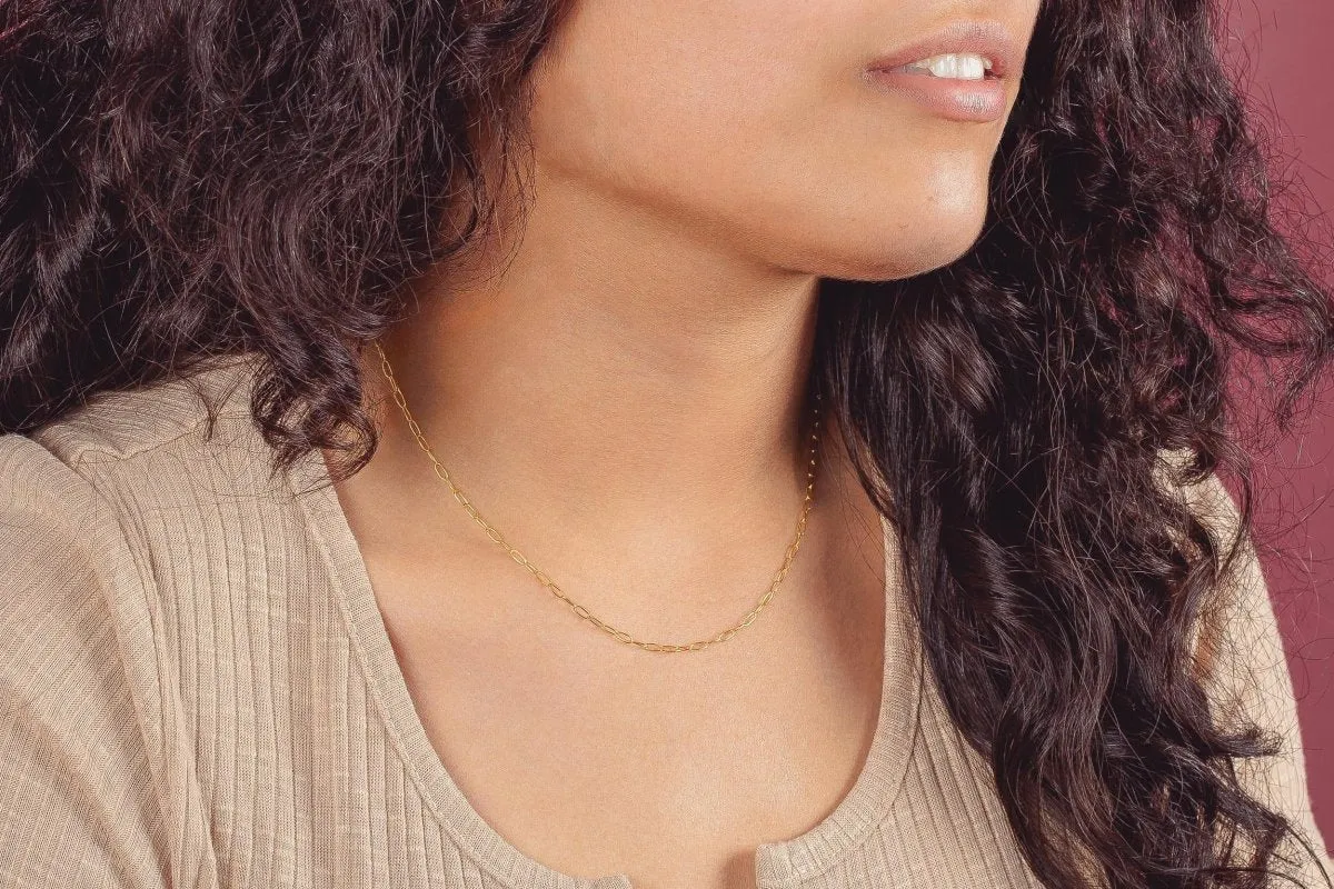 Paperclip Chain Necklace