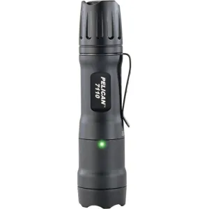 Pelican 076000-0000-110 3-Color LED Li-Ion Rechargeable Tactical Flashlight, 1 Each