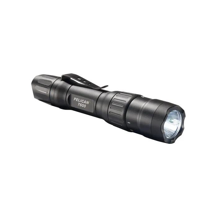 Pelican 076000-0000-110 3-Color LED Li-Ion Rechargeable Tactical Flashlight, 1 Each