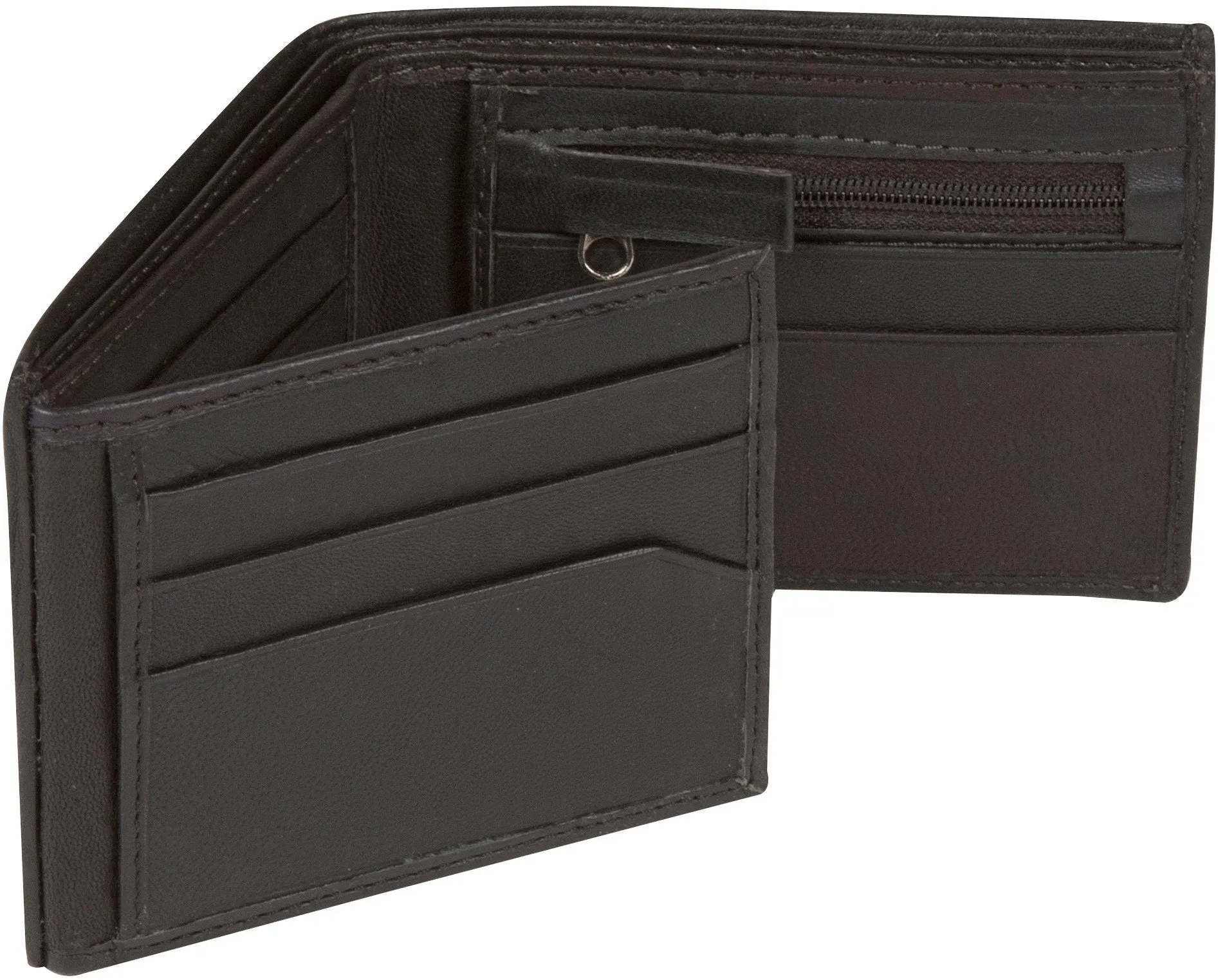 Sakkas Men's Bi-fold Leather Wallet - Comes in a Gift Bag