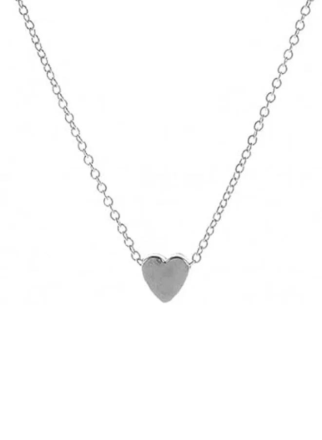 Simple Love Heart Pendant Necklace Choker Chain  | Valentine's day Necklace for women, girls and teens.