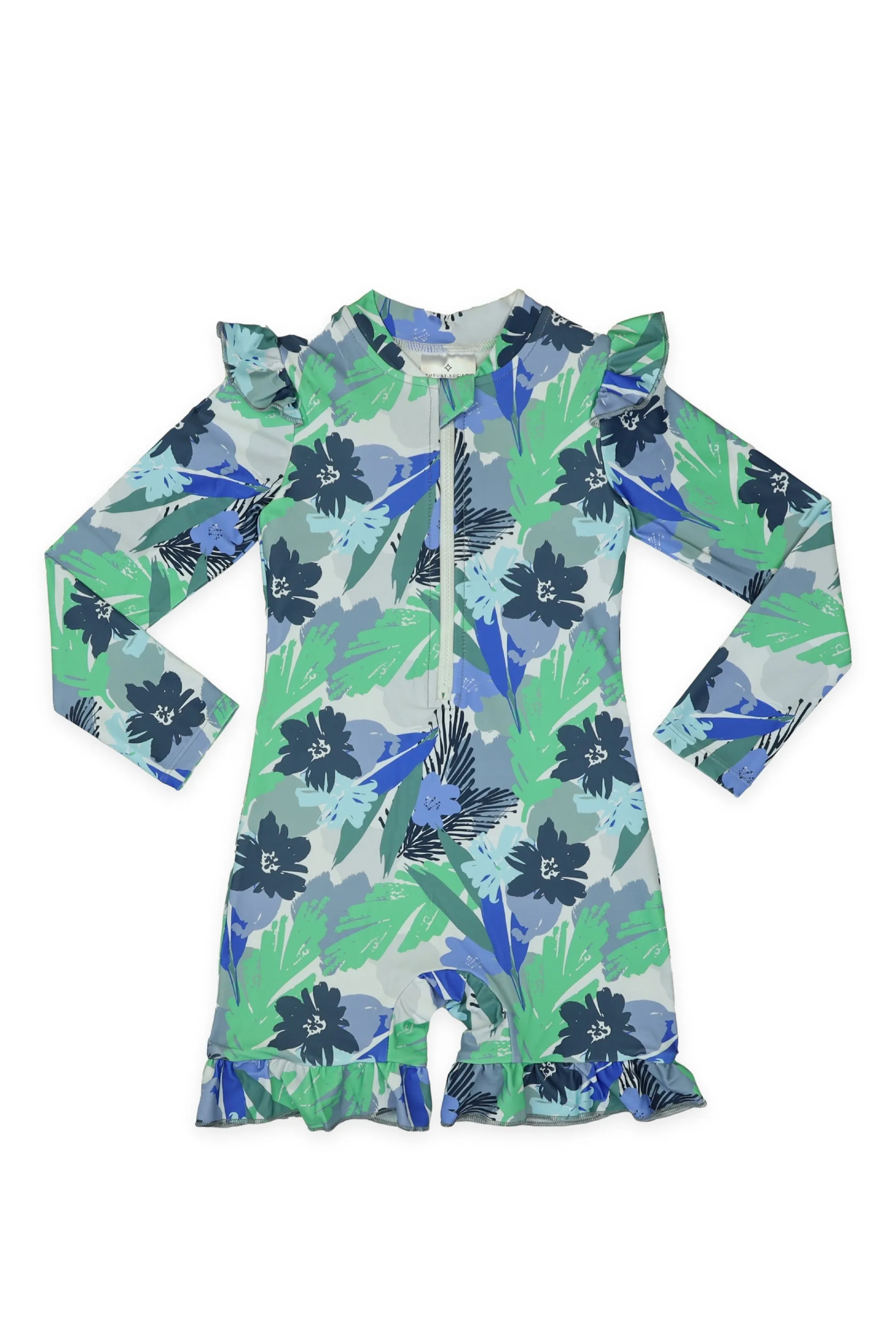 Tanjong Girls' Ruffle Long Sleeve Swimsuit (Sale)