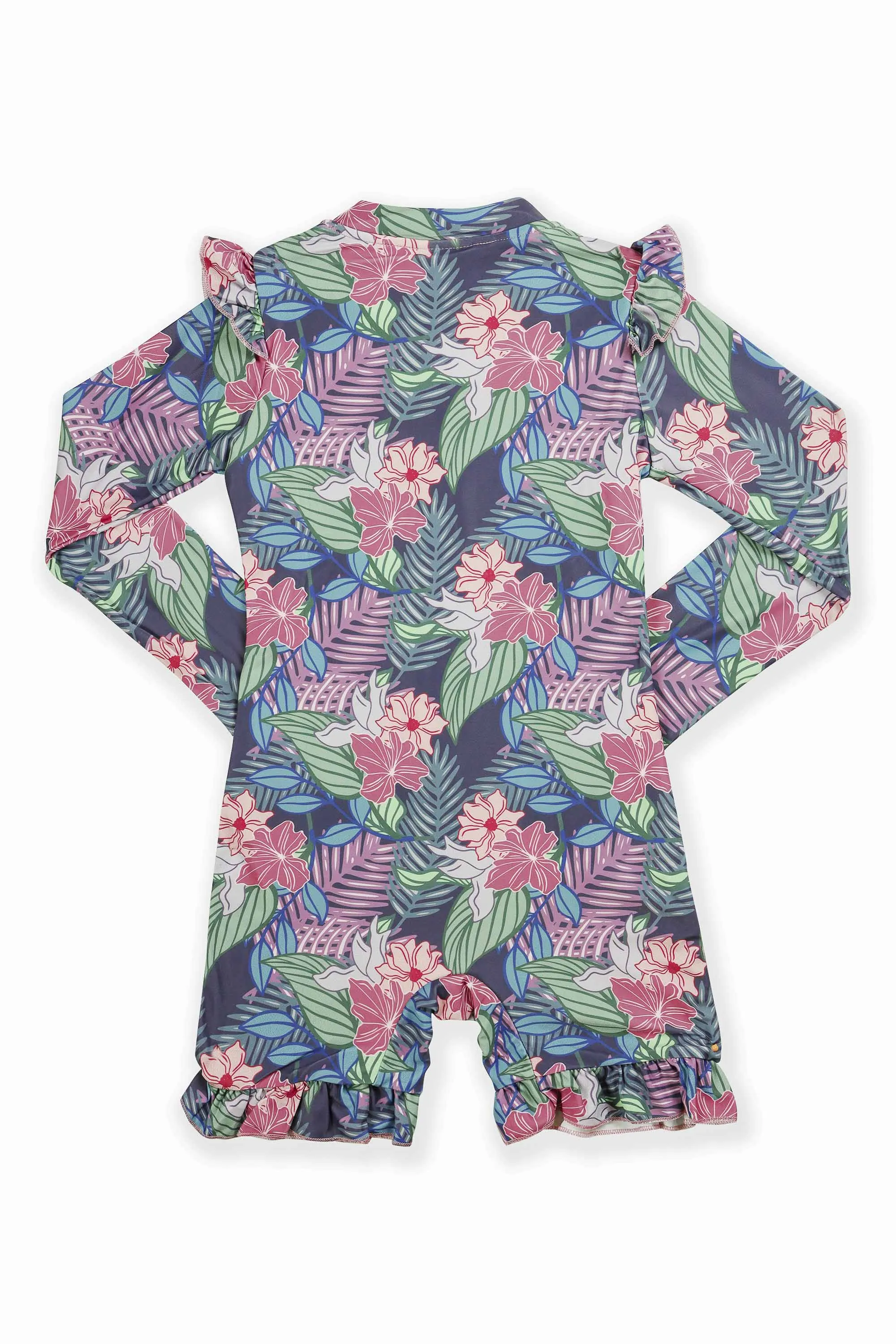 Tanjong Girls' Ruffle Long Sleeve Swimsuit (Sale)