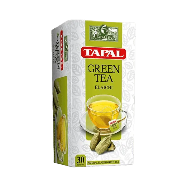 TAPAL GREEN TEA ELAICHI TEA BAGS 30PCS