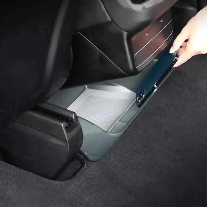 TAPTES® Transparent Rear Row Center Console Storage Box for Tesla Model X 2022 2023