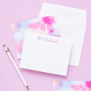 Tie Dye Collection Personalized Stationery