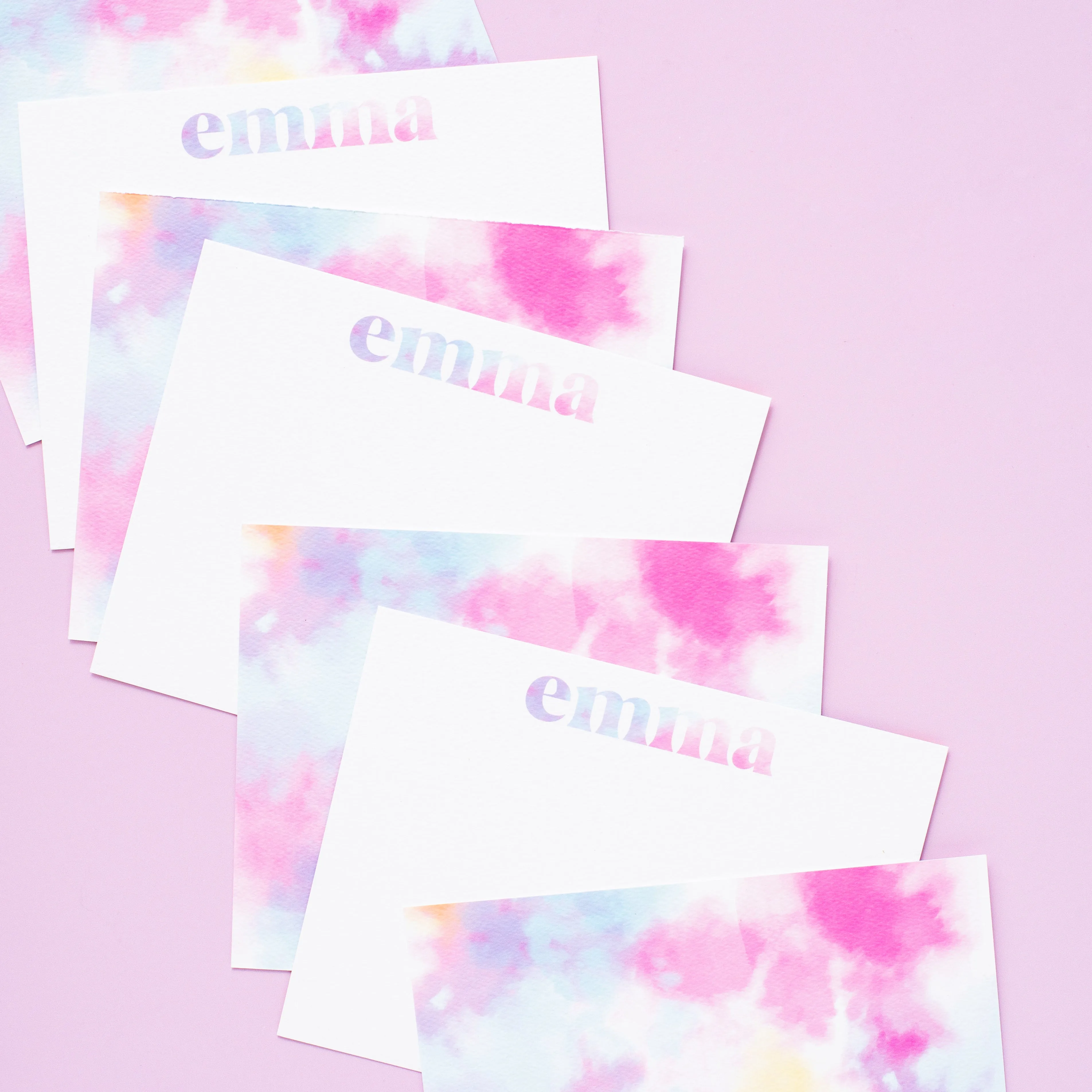 Tie Dye Collection Personalized Stationery