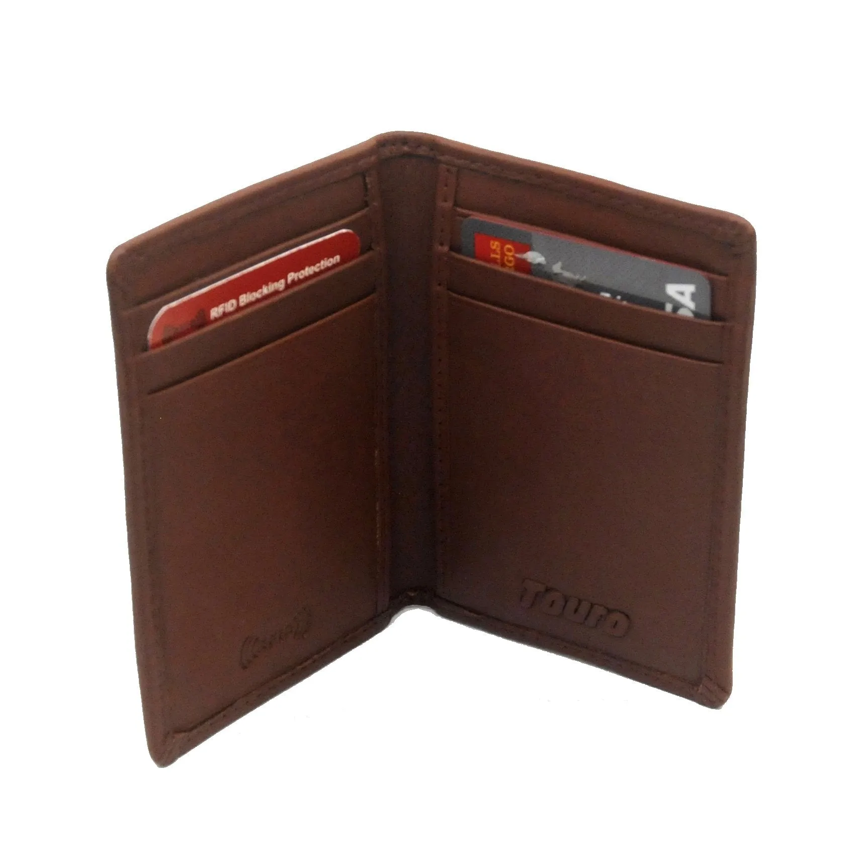 Touro Signature Leather Wallets Pebble Grain Card Case