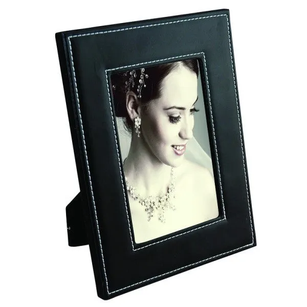 White Stitch Easel Picture Frame